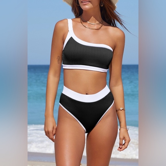 Riding Waves One Shoulder Bikini - Picture 4 of 5